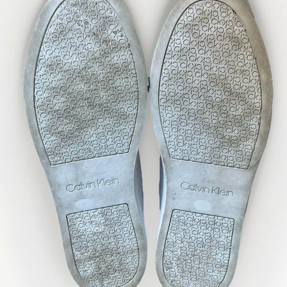 Calvin Klein White and Red Slip-On Loafers Men 9 Women 7 - Picture 12 of 12